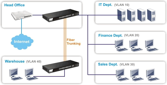 VigorSwitch G2280 LAN Management